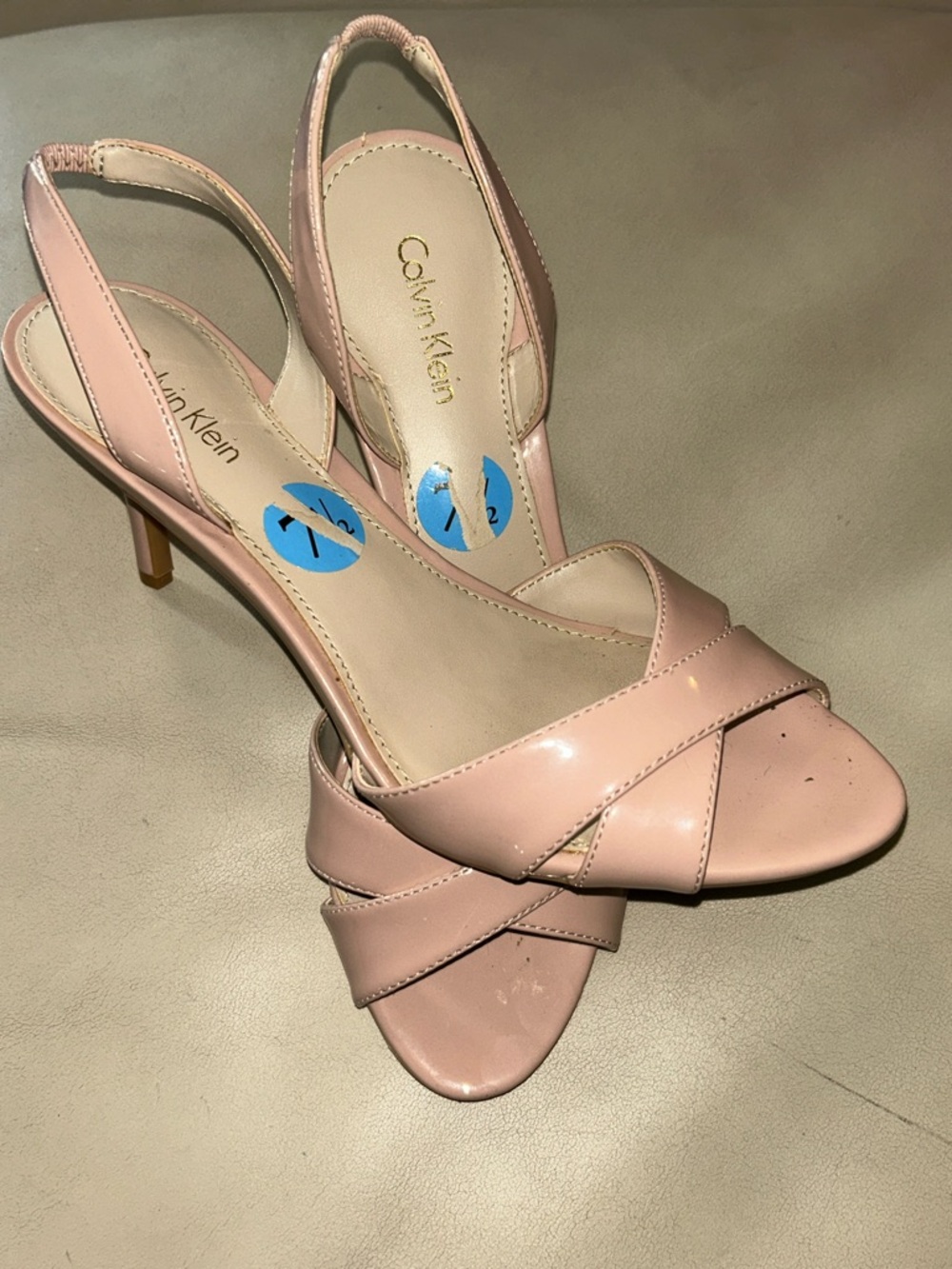 “REASONABLE OFFERS” “Calvin Klein” Blush Pink Slingback Heels 👡